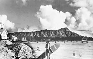 Waikiki Beach and Diamond Head