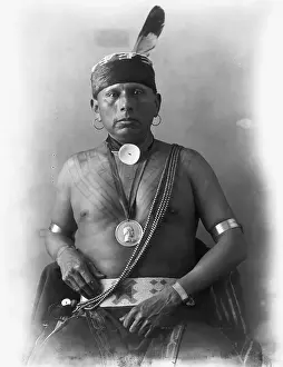 Native Am Prints: Waist Up Portrait Of Native American