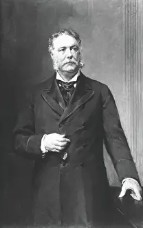 Muttonchops Prints: Waist-Up Painting Of Chester Arthur