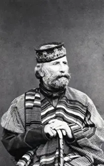 Nationalist Prints: Waist-Up Portrait Of Giuseppi Garibaldi