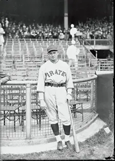 Waite Hoyt Posing with Baseball Bat