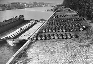 Brewing And Winemaking Prints: Waiting Barrels