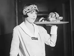 Waitress Prints: Waitress Carrying Tray