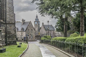 Walkway through old town, Stirling, Scotland, UK
