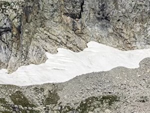 Images Dated 27th August 2016: Wall detail high mountain about 3000 meters, in summer with snow on its slopes
