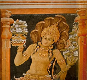 Fresco Wall Paintings Gallery: Wall Paintings in the Shrine at Kelaniya Temple