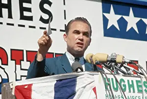 Wallace Prints: Wallace Speaking at Hughes Aircraft