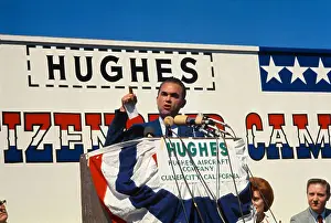 Wallace Prints: Wallace Speaking at Hughes Aircraft
