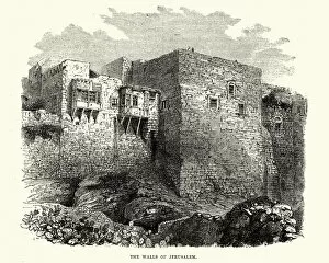 Images Dated 25th September 2017: Walls of Jerusalem, 18th Century