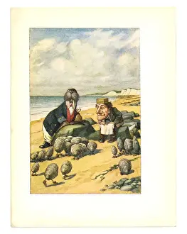Characters Prints: Walrus and carpenter illustration, (Alices Adventures in Wonderland)