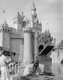 Walt Disney Announcing Disneyland's Opening