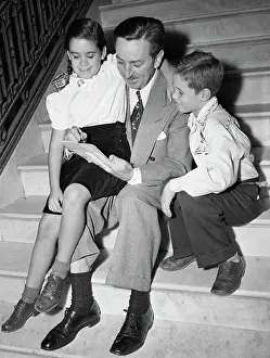 Fatherhood Prints: Walt Disney Draws Sketching with Children