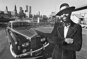 Brooklyn Prints: Walt Frazier with His Rolls Royce