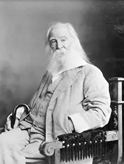 Walt Whitman Seated; White Beard; Photo