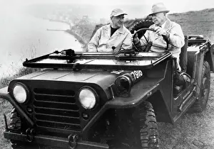 Jeep Prints: Walter Cronkite And Dwight Eisenhower