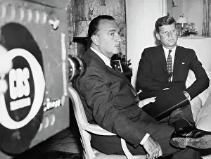 Georgetown Prints: Walter Cronkite And Senator John Kennedy