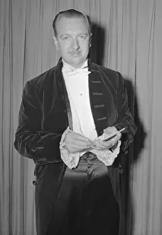 Walter Cronkite Wearing Coronation Costume