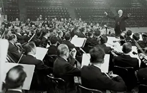 Walter Damrosch Conducting Orchestra