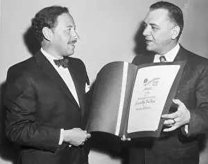 Walter F. Kerr Presenting Tennessee William an Award