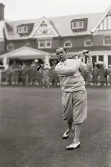 Walter Hagen Golfing