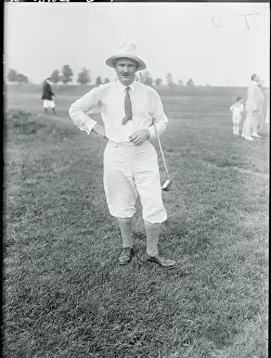Walter Hagen Posing with Golf Club