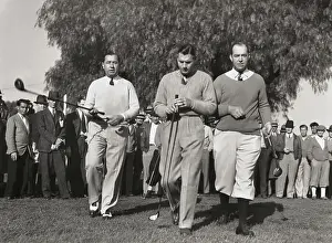Walter Hagen with Richard Arlen and Fred Morrison