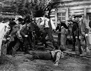 Walter Huston as Abraham Lincoln in Fight
