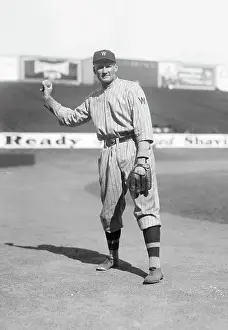 Pitcher Prints: Walter Johnson Throwing Baseball