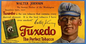 T1661437 Prints: Walter Johnson Tobacco Sign