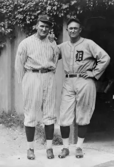 Ty Cobb Baseball Prints: Walter Johnson and Ty Cobb
