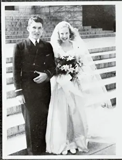 Walter M Prints: Walter M. Schirra and his Wife