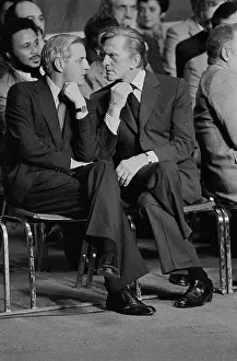 Walter Mondale and Kirk Douglas
