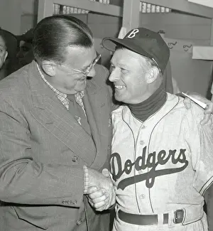 Walter O'Malley and Chuck Dressen in Friendly Pose