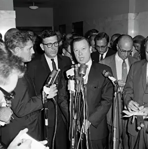 Walter P. Reuther and Leonard Woodcock at Press Conference