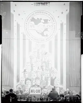 Robert F Prints: Walter Reuther Addressing Delegates at a Convention