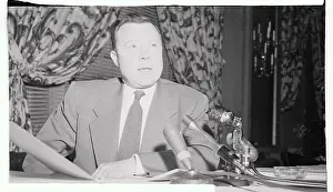 Walter Reuther During AFL-CIO Press Conference