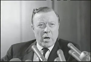 Walter Reuther Holding Press Conference