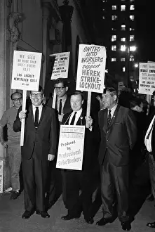 Support Prints: Walter Reuther Leading Protesters