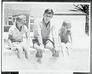 Walter Schirra III Sitting with his Children