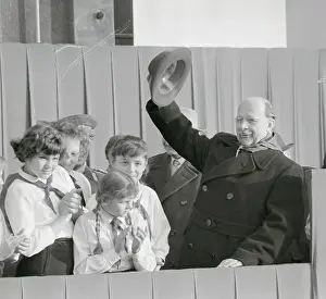 Walter Ulbricht Waving His Hat
