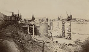 Walton Locks Under Construction