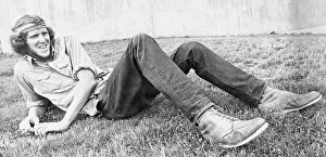 Bill Walton Lying On Grass