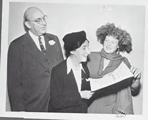 Wanda Landowska Accepting Award
