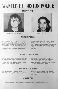 Bank Prints: Wanted Poster, Katherine Power and Susan Saxe