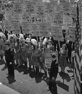 The War Activities Committee Holding a Rally