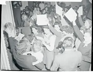 War Brides After Arriving on Docks from USS Argentina