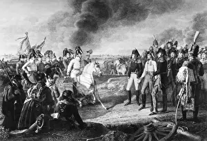 Leipzig Prints: War Generals and Soldiers on Battle Scene
