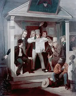 Advertising Sign Prints: War News from Mexico by Richard Caton Woodville