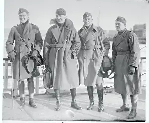 The Boer Wars Prints: War Pilots Posing in Outerwear