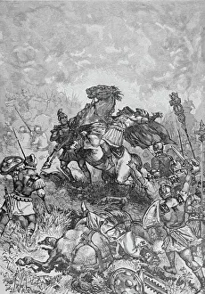 Iraq Prints: War Scene in Killing of Julian the Apostate